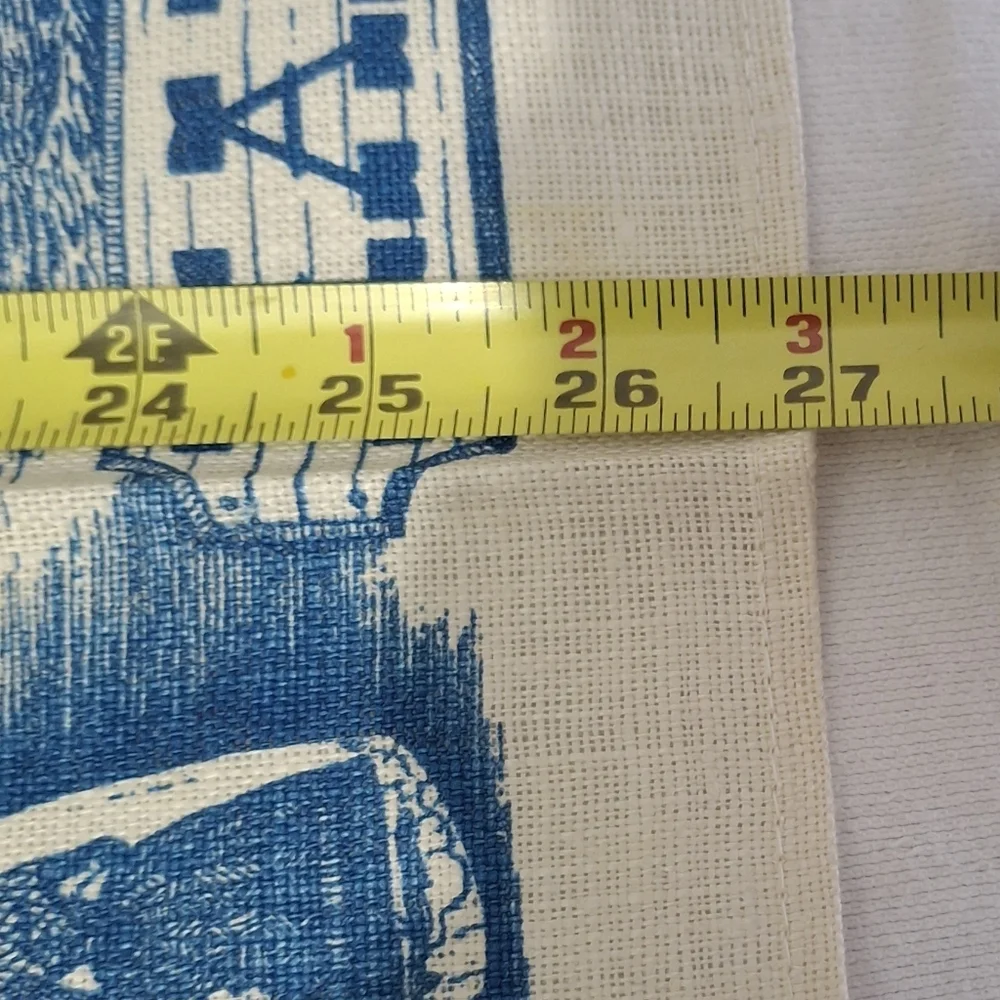 Set Of 2 New VTG New England Kay Dee Company Linen Tea Towels Woodbury Pewterers